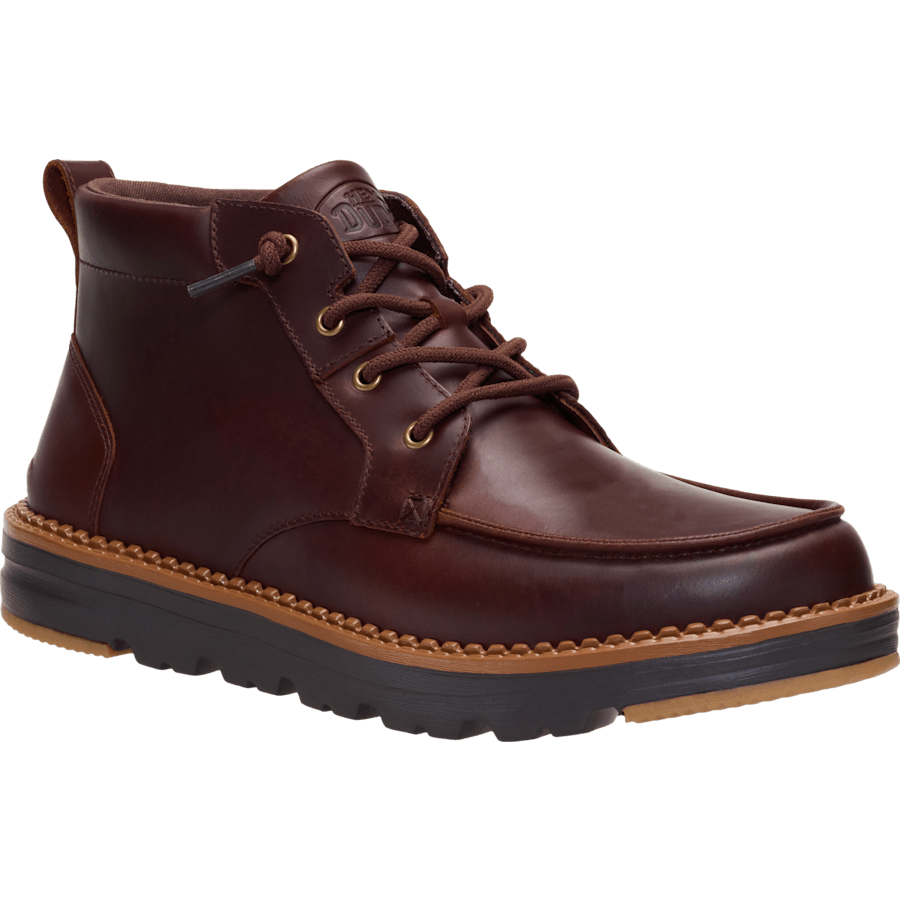 Colour Flint Boot Leather - Angle - HEYDUDE