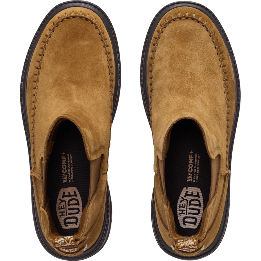 Cognac Sienna Chelsea Boot Suede - Dessus - HEYDUDE