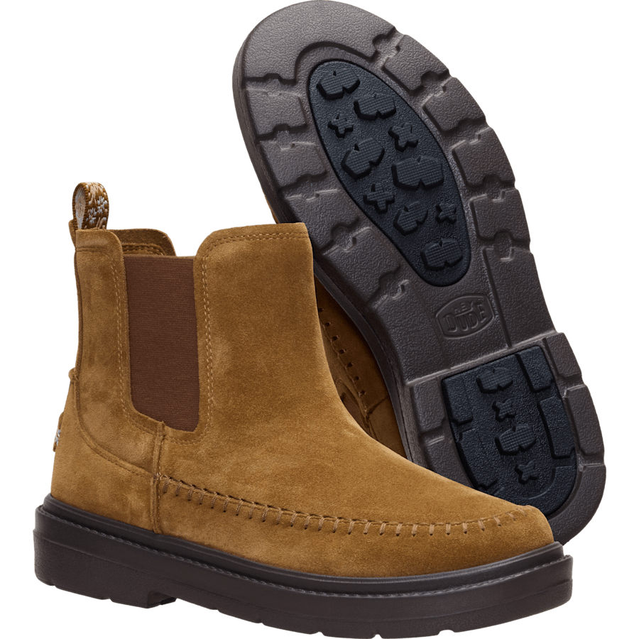 Cognac Sienna Chelsea Boot Suede - Dessous - HEYDUDE