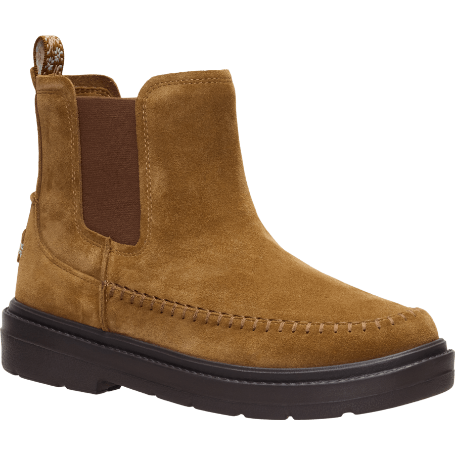 Cognac Sienna Chelsea Boot Suede - Angle - HEYDUDE