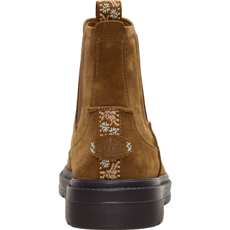 Cognac Sienna Chelsea Boot Suede - En arrière - HEYDUDE