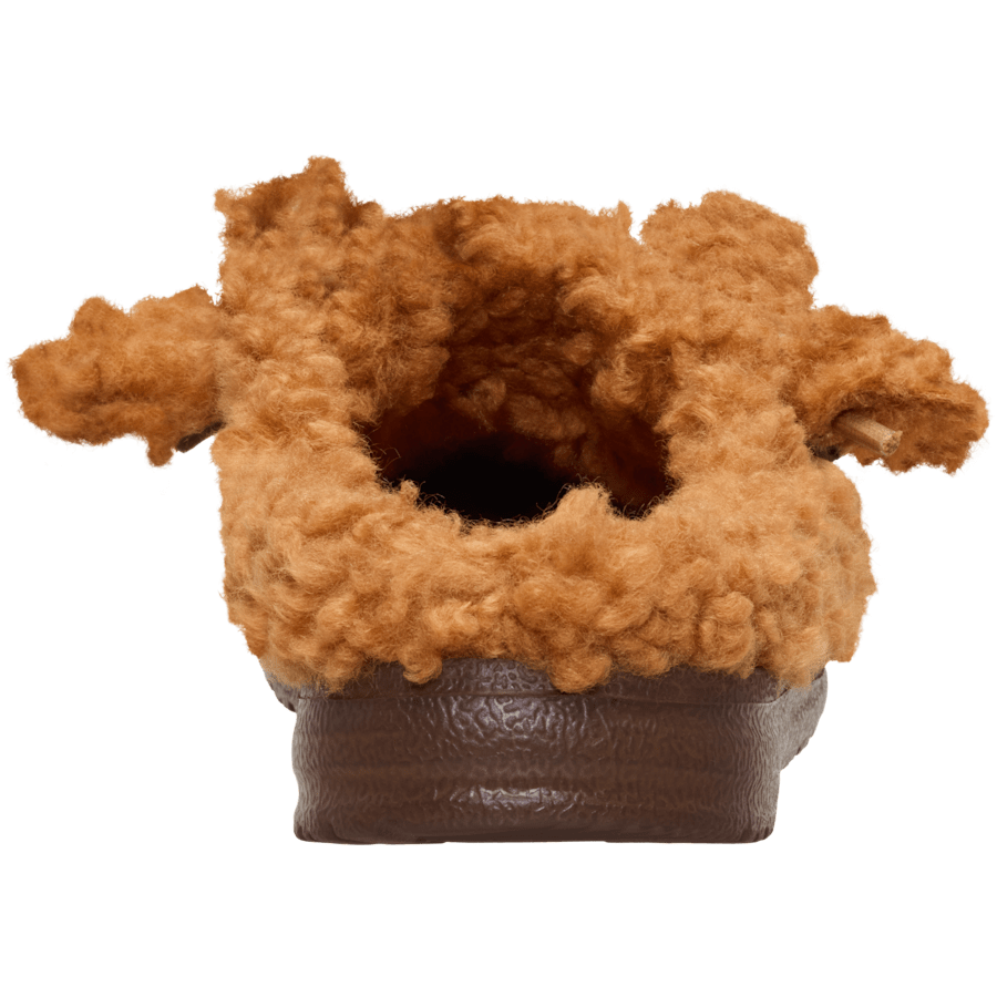 Lion Orange/Downtown Brown Wendy Slipper Cozy Reindeer - Back - HEYDUDE