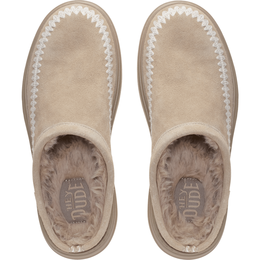 Kleur Remi Toastee Clog Suede - Bovenkant - HEYDUDE