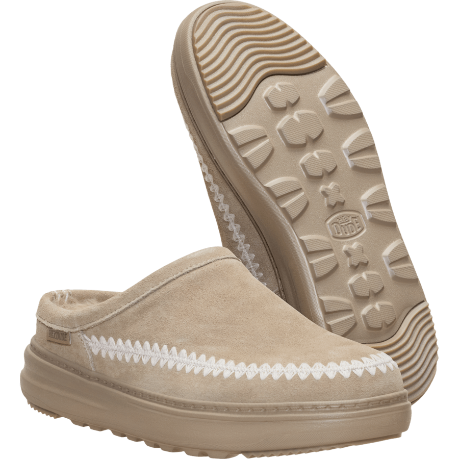 Kleur Remi Toastee Clog Suede - Onderkant - HEYDUDE