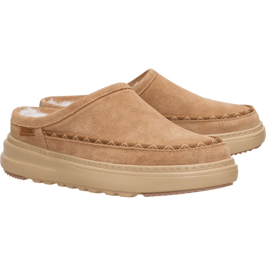 Tan Remi Toastee Clog Suede - Pair - HEYDUDE