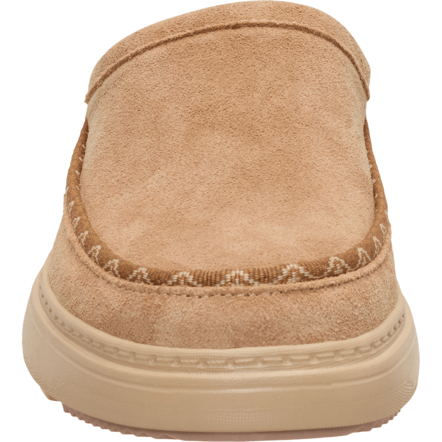 Tan Remi Toastee Clog Suede - Front - HEYDUDE