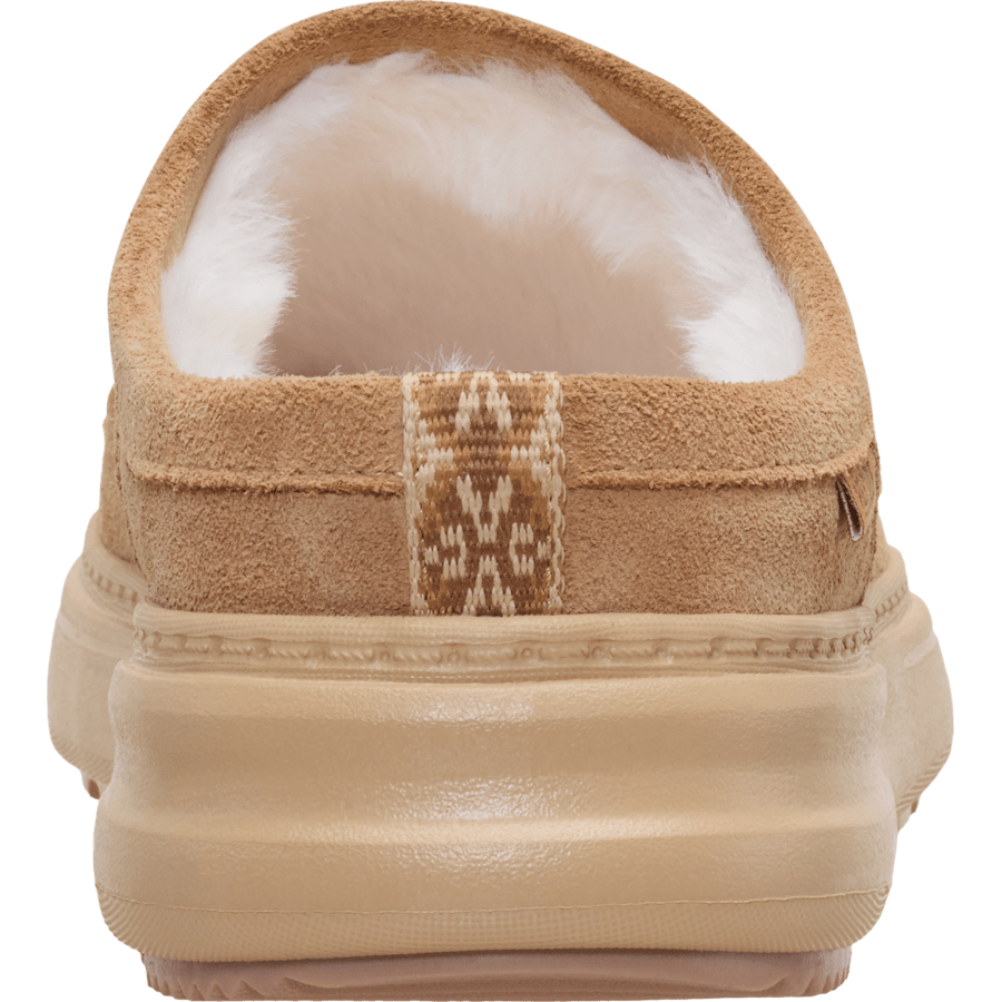 Tan Remi Toastee Clog Suede - Back - HEYDUDE