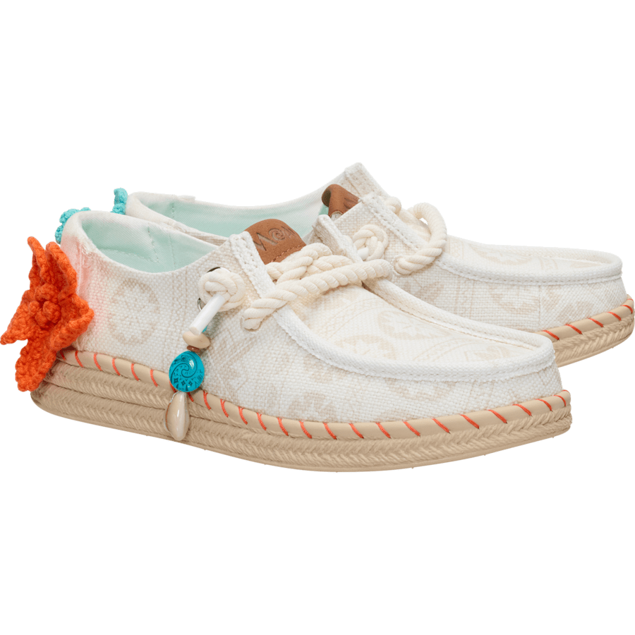 Irish Cream / Multi Wendy Espadrille x Disney Moana - Pair - HEYDUDE