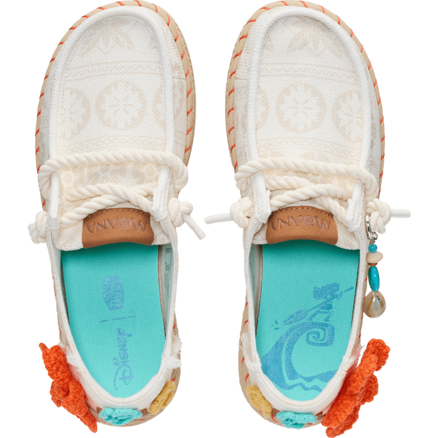 Irish Cream / Multi Wendy Espadrille x Disney Moana - Top - HEYDUDE