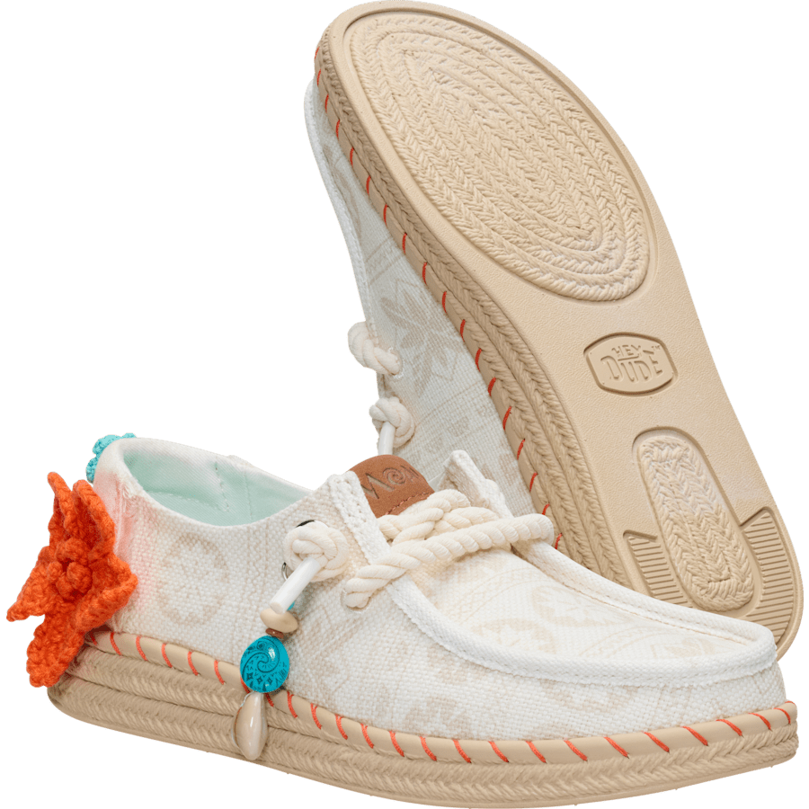 Irish Cream / Multi Wendy Espadrille x Disney Moana - Bottom - HEYDUDE