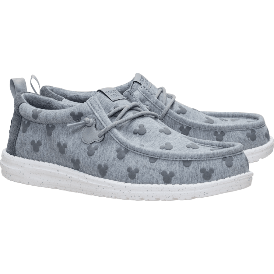 Grey / Multi Wally Stretch Jersey x Disney's Mickey Mouse - Paire - HEYDUDE