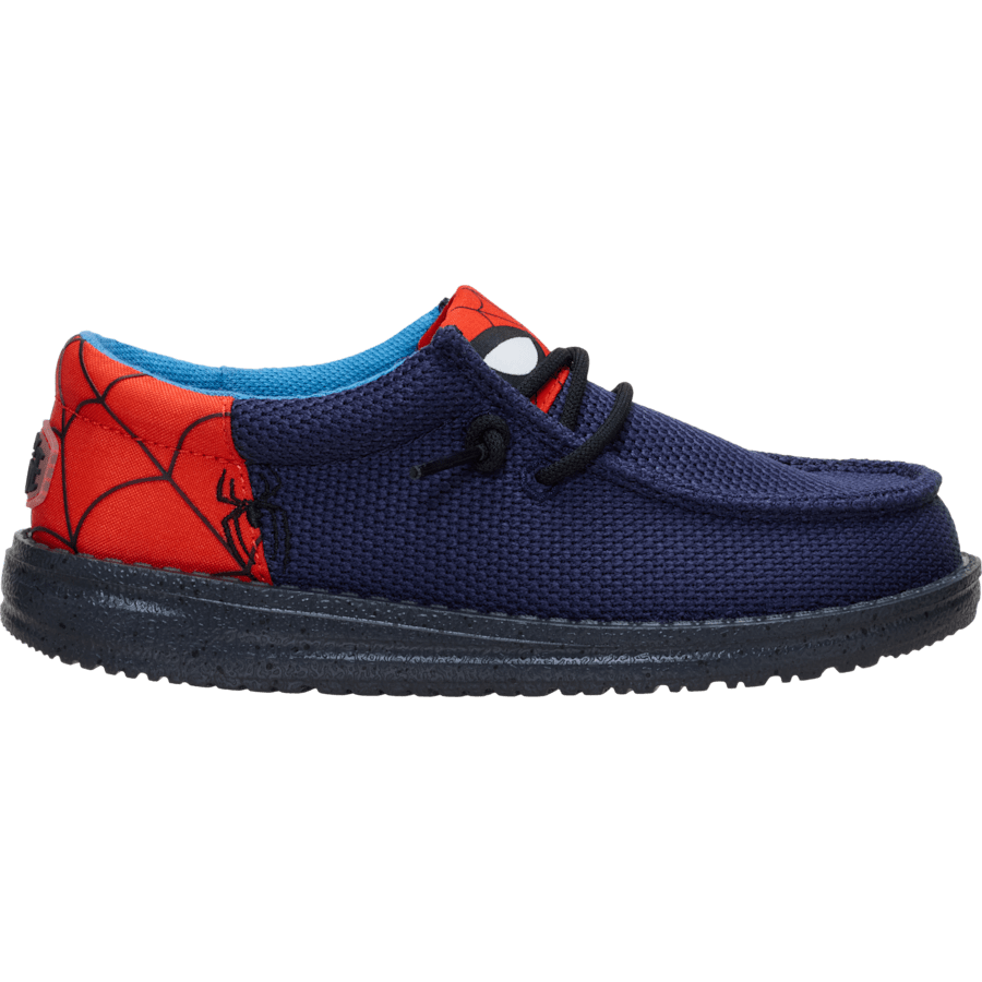 Navy / Red Wally Funk Youth x Spider-Man - Côté - HEYDUDE