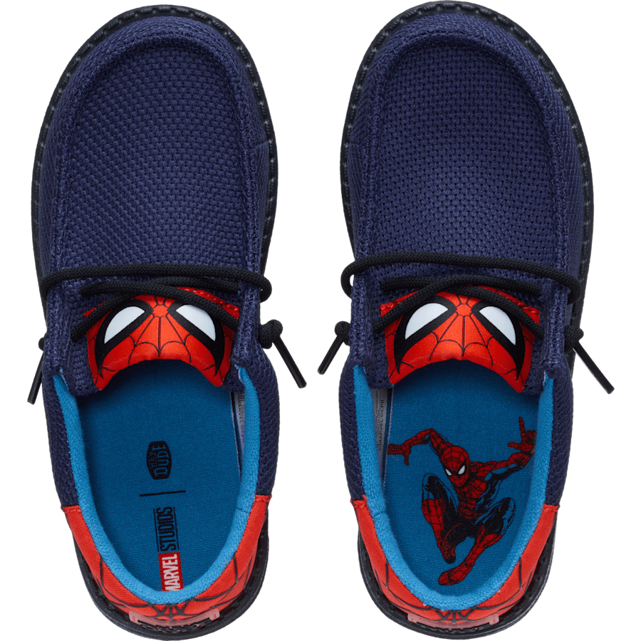 Navy / Red Wally Funk Youth x Spider-Man - Dessus - HEYDUDE