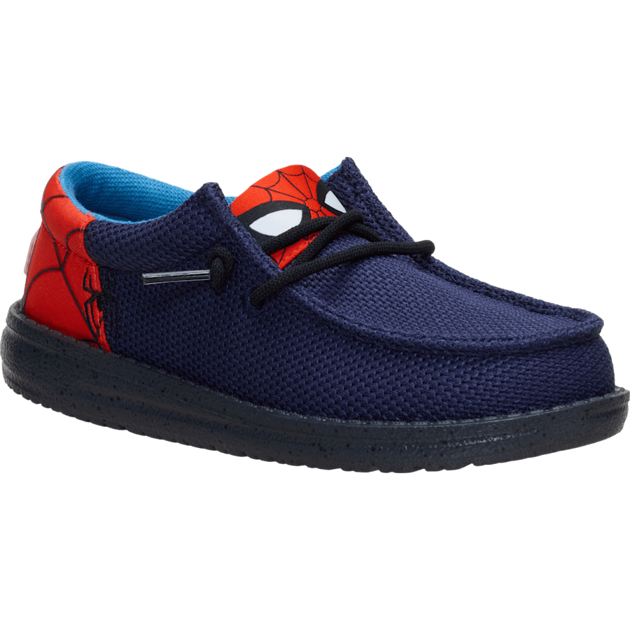 Navy / Red Wally Funk Youth x Spider-Man - Angle - HEYDUDE