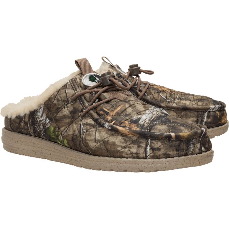 Camouflage Wally Camp Slip x Mossy Oak Country Roots - Paire - HEYDUDE