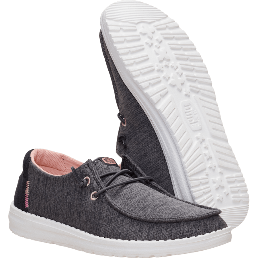 Black Oyster Wendy Heathered Mix - Bottom - HEYDUDE