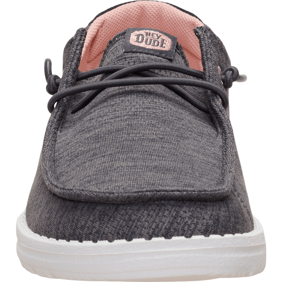 Black Oyster Wendy Heathered Mix - Front - HEYDUDE
