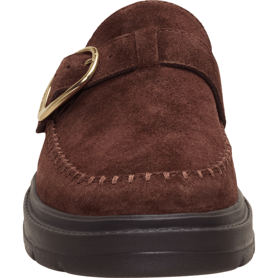 Shaved Chocolate Sienna Clog Suede - Voorkant - HEYDUDE