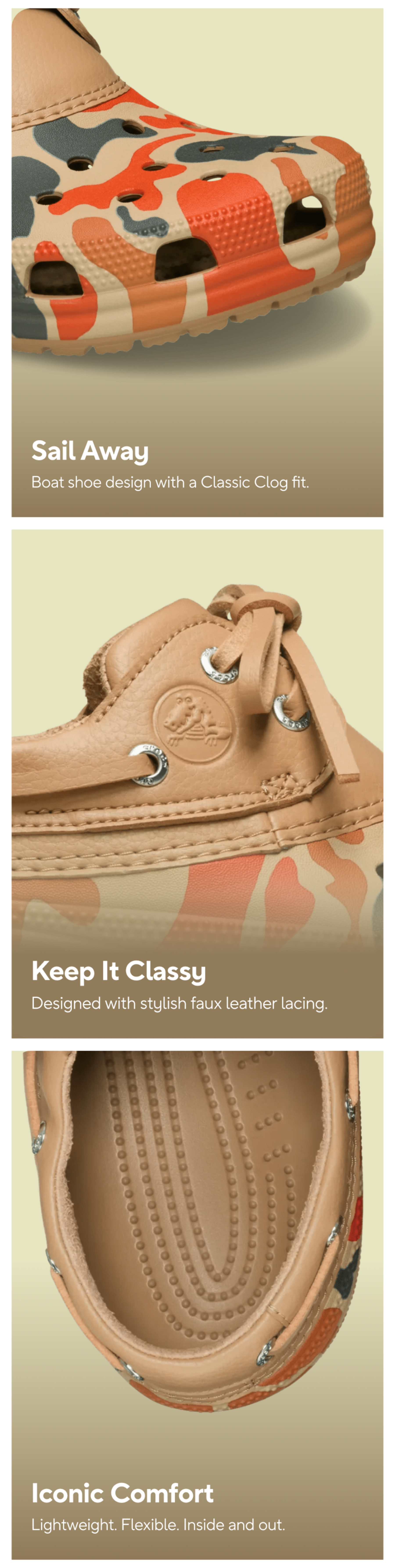 ネイルチップ296. 87.241.535. 540.479.467 Classic Duck Camo Boat Shoe - Crocs