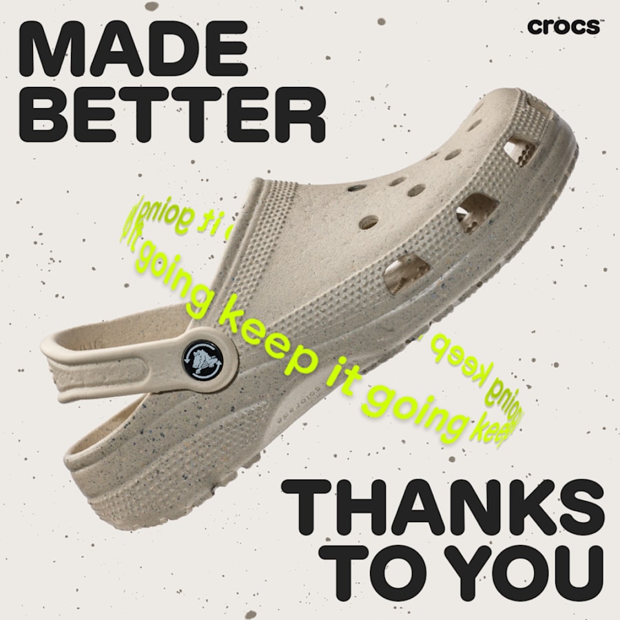 Comfort for the Planet Bio Circular Croslite 25 post consumer recycled Clogs