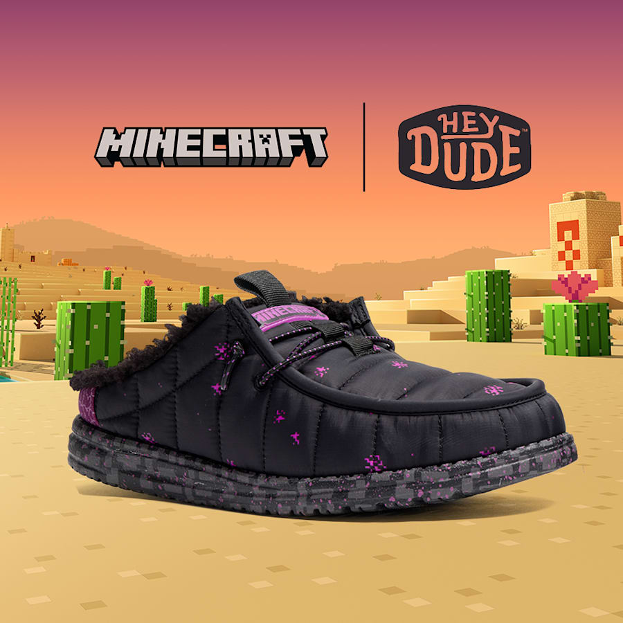 Minecraft X HEYDUDE Enderman Wally Camp Slip - HEYDUDE