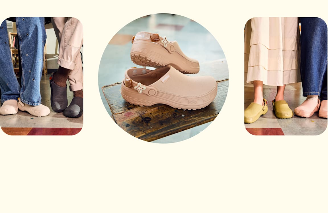 【新品】Crocs メンズデッキシューズ M 9 ブラウン/オレンジ 新品】Crocs メンズデッキシューズ M 9 ブラウン/オレンジ