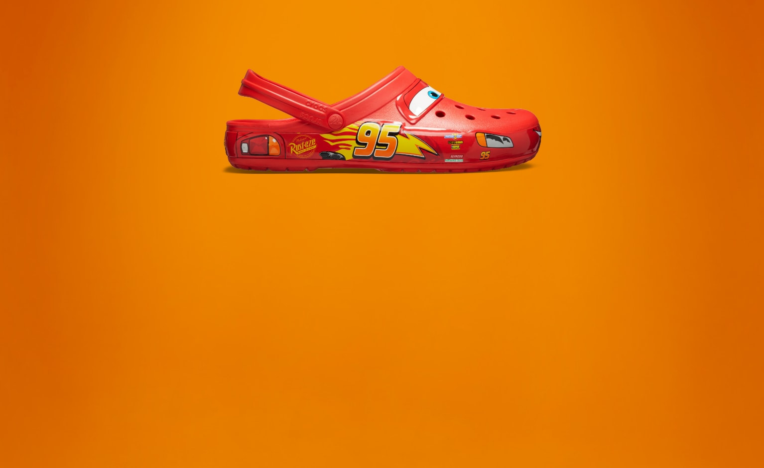 Lightning mcqueen shop crocs adult size