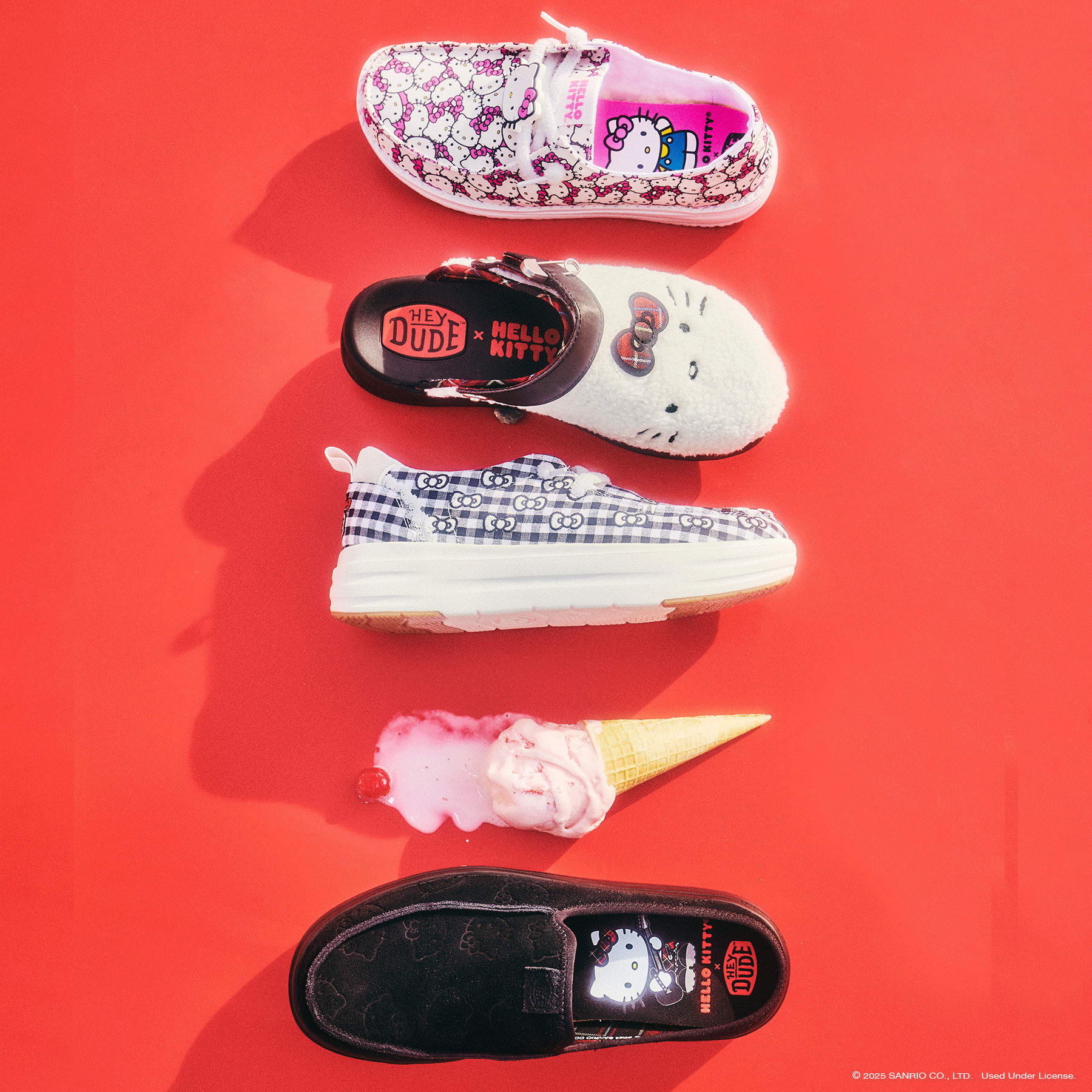 Hello Kitty X HEYDUDE All Over Wendy - HEYDUDE