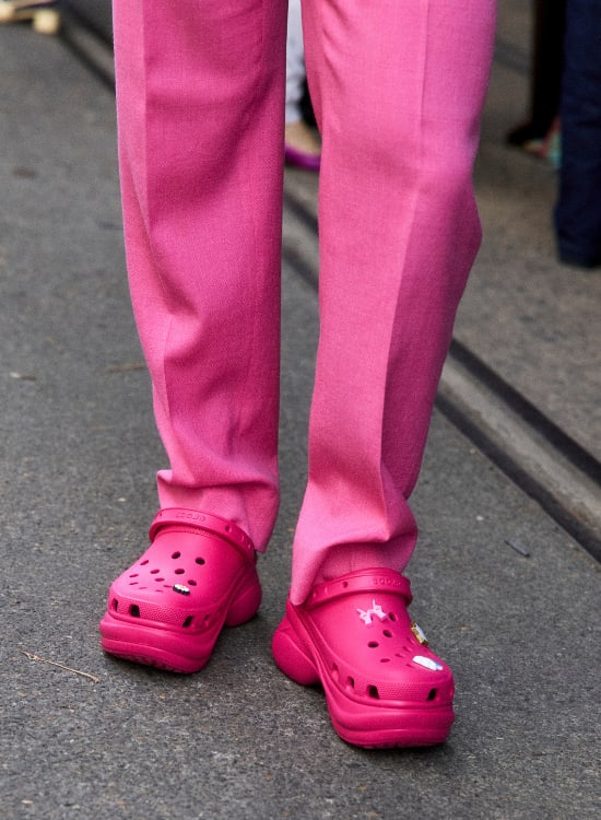 grey pink platform