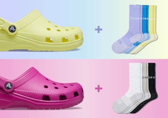 Crocs + Socks