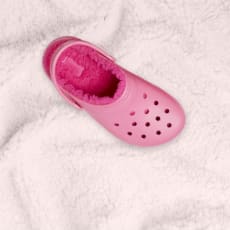 Warm Fuzzy Clogs Sandals Boots Crocs Red