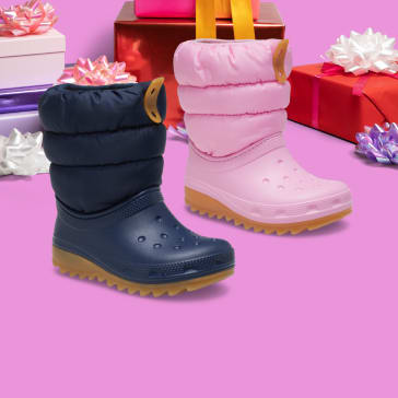 Comfortable Ankle Boots Rain Snow Crocs Pink