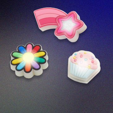 LED Cupcake Jibbitz Shoe Charm Crocs