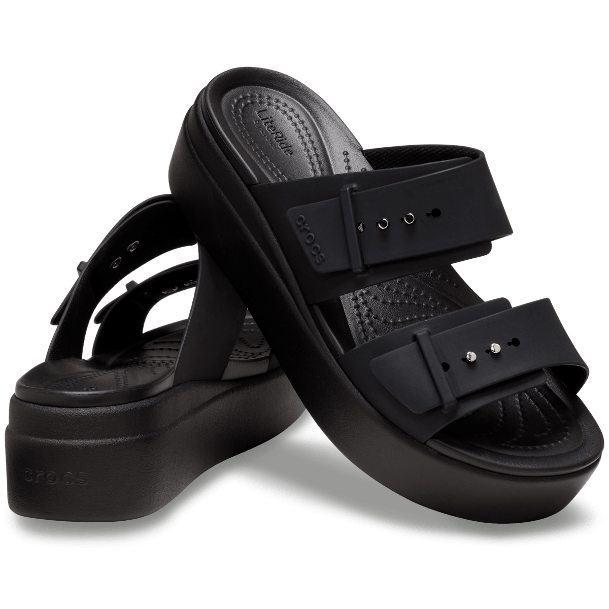 Brooklyn Buckle Low Wedge Sandal