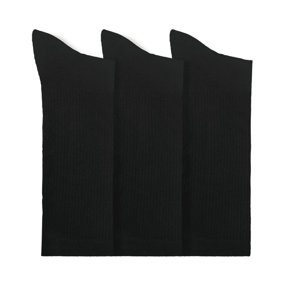 Texture Logo Crew Socks 3PK