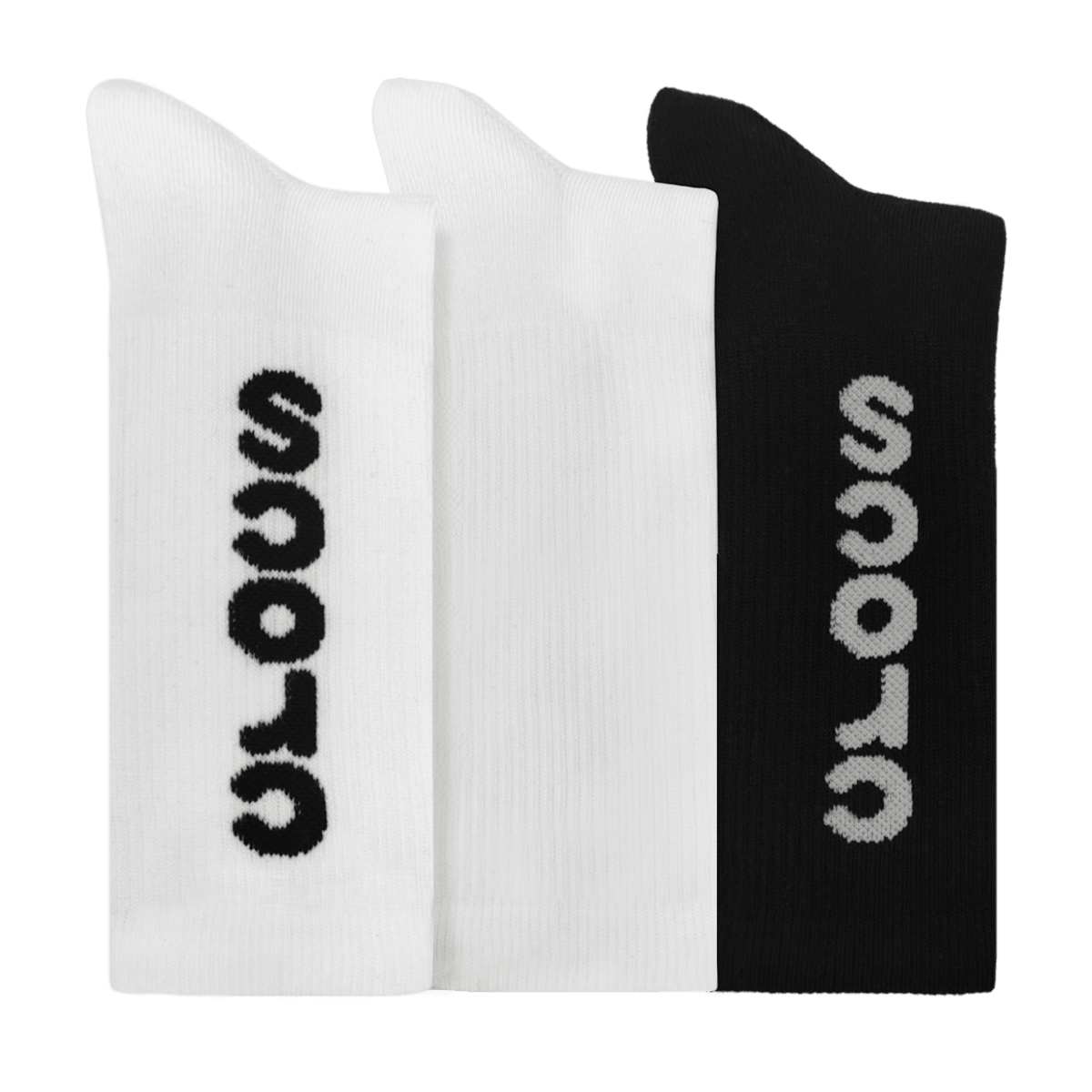Macro Logo Crew Socks 3PK