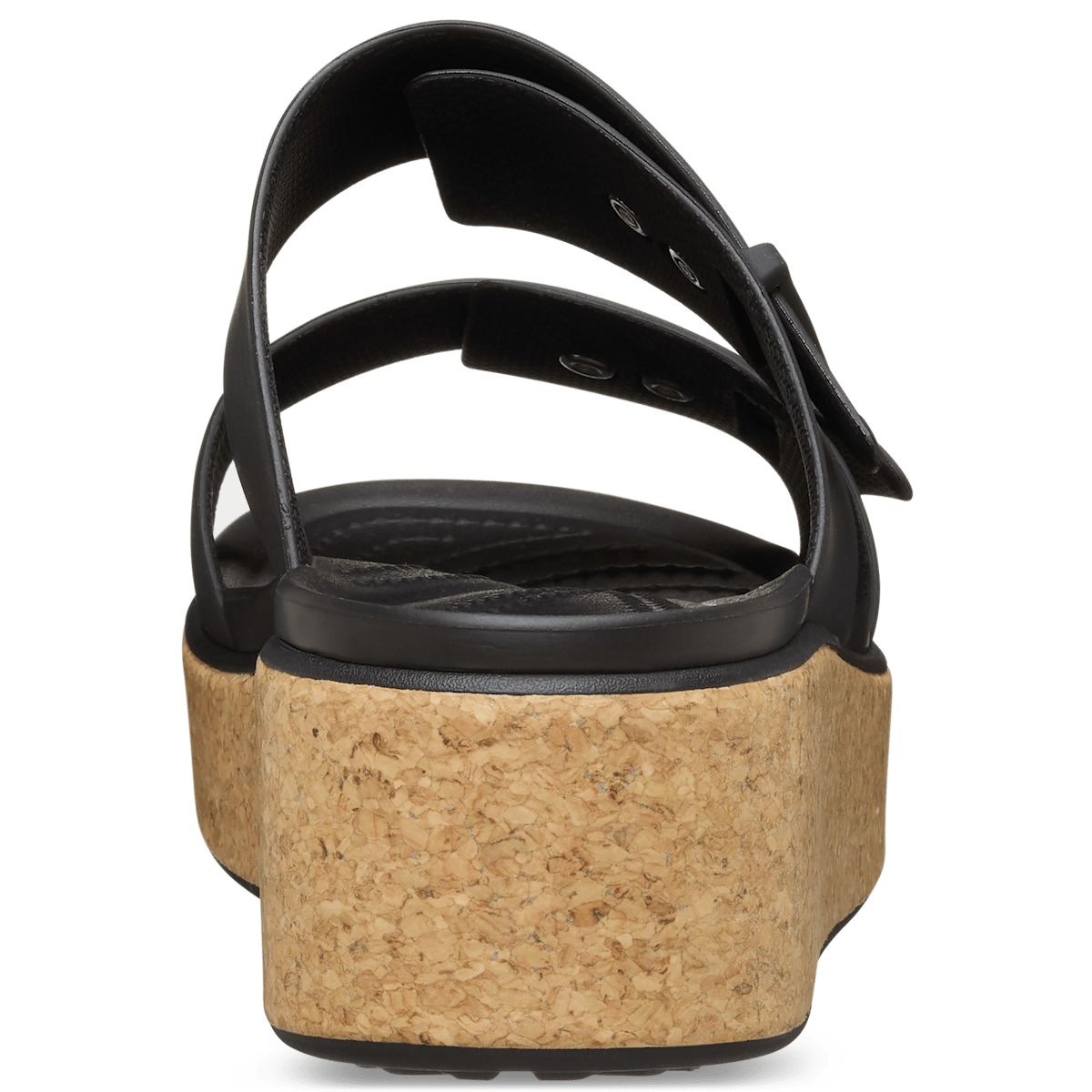 Brooklyn Buckle Low Wedge Cork Sandal