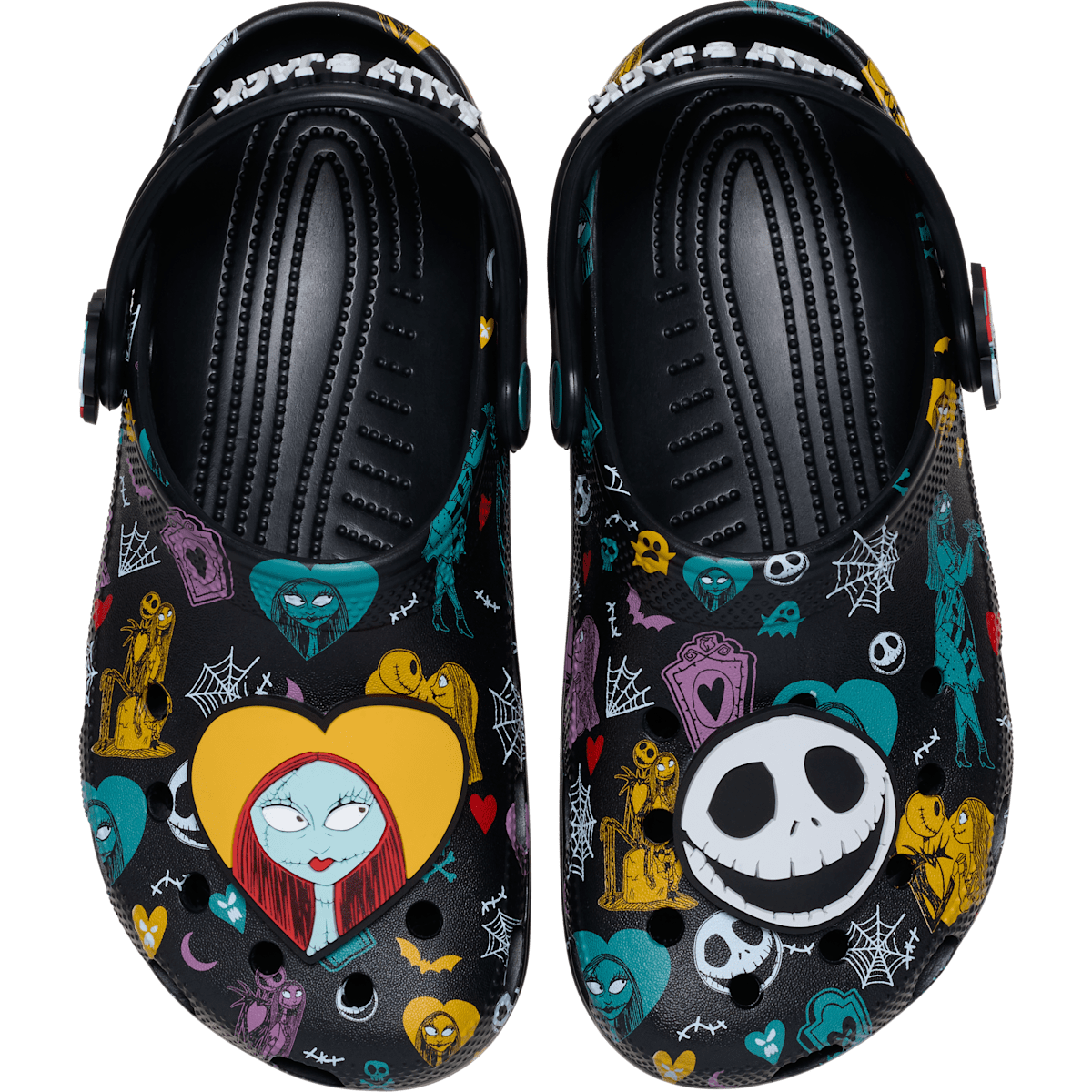 Disney Tim Burton's The Nightmare Before Christmas Jack and Sally Classic Clog