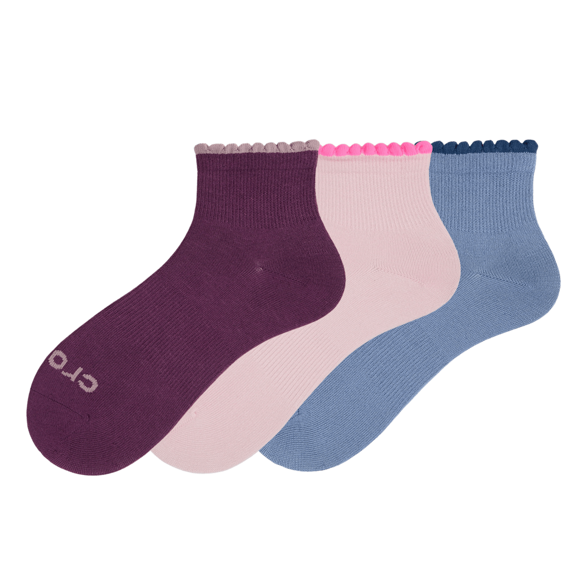 Scallop Quarter Crew 3PK