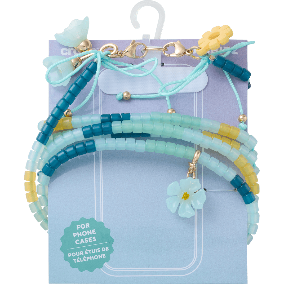 Floral and Pearl Crossbody Phone Chain