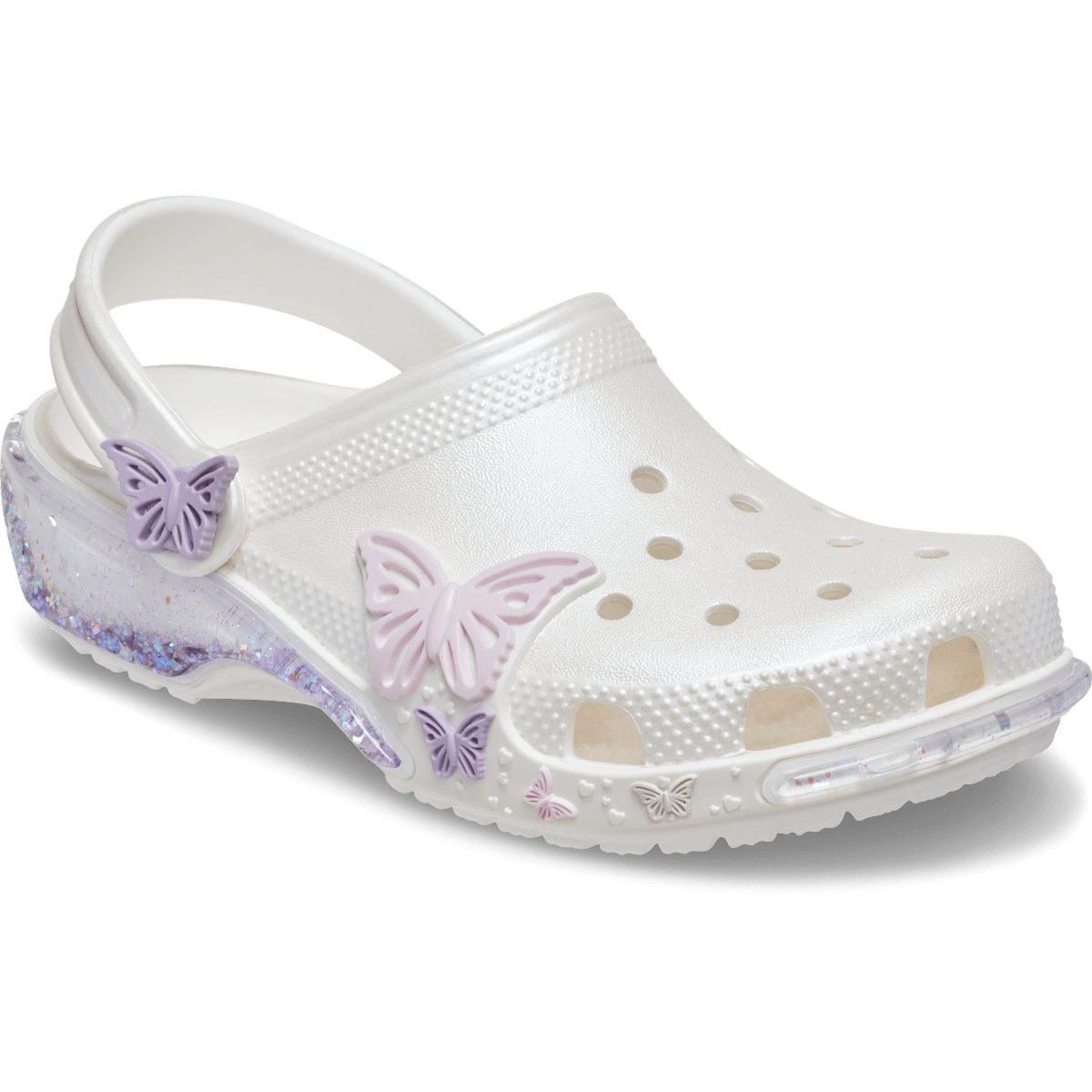Kids' Classic Butterfly Sparkle Shaker Clog