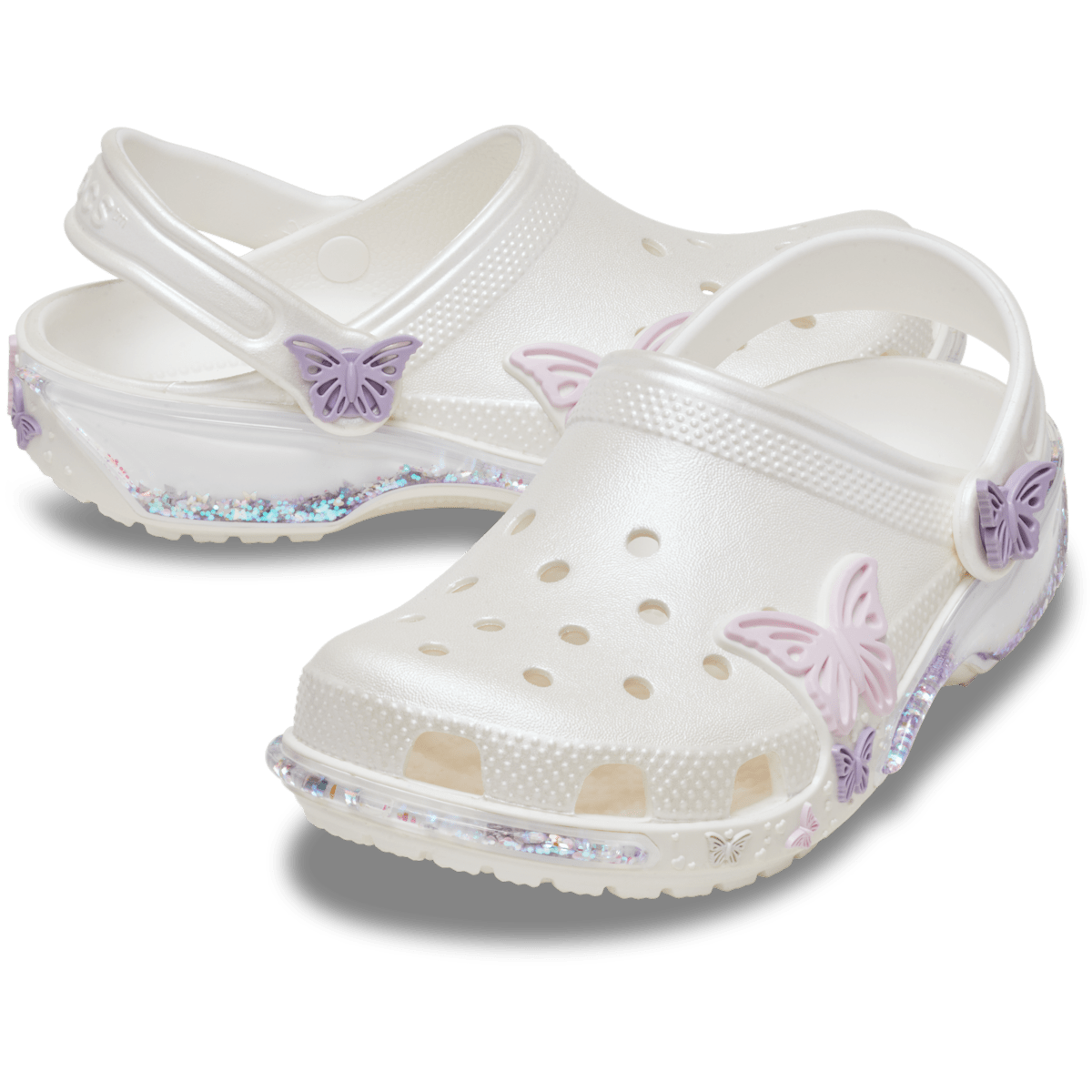 Toddler Classic Butterfly Sparkle Shaker Clog