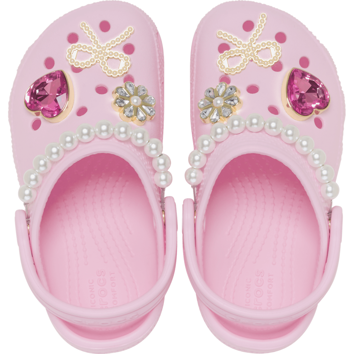 Toddler Classic Pearl Glam Clog