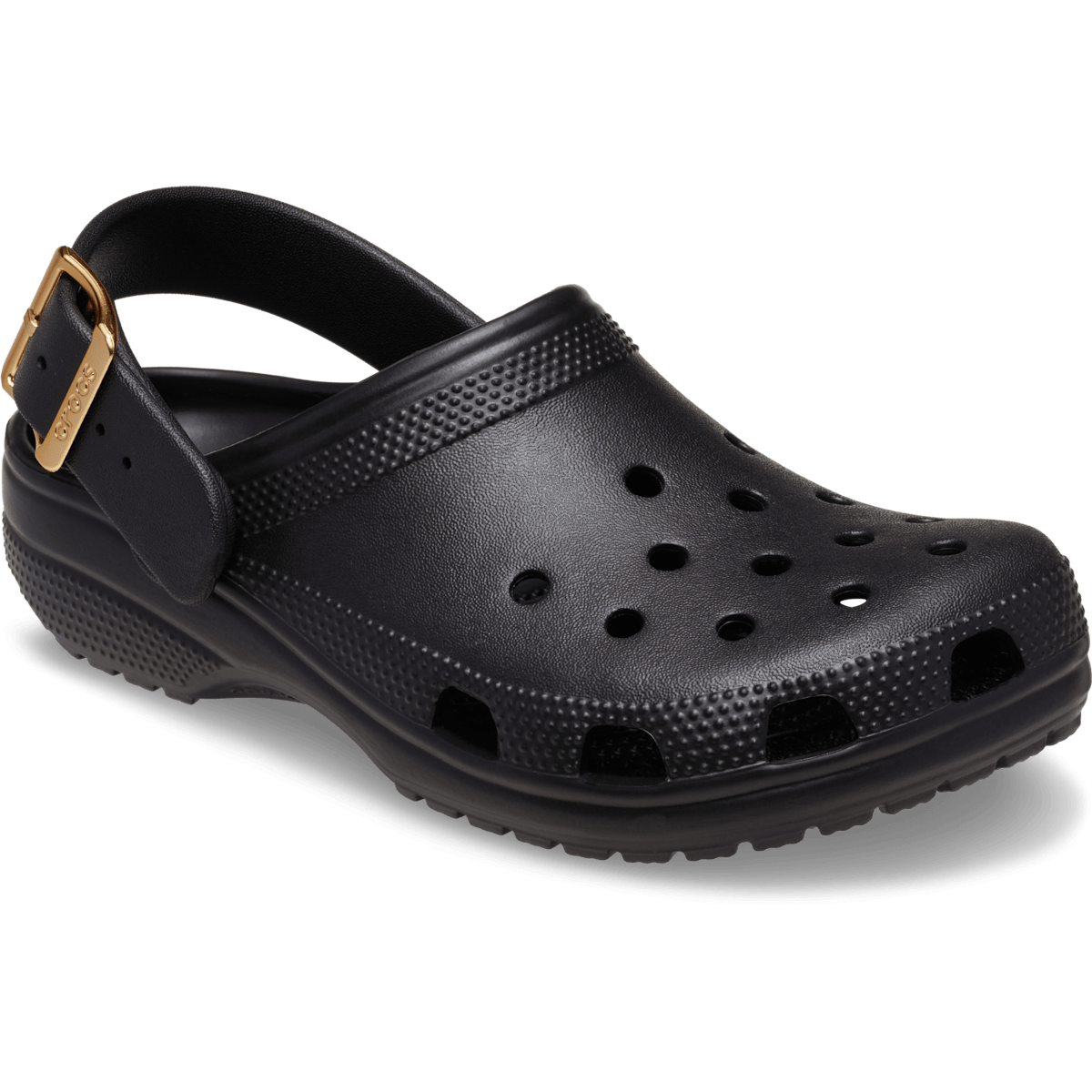 Classic Metallic Buckle Clog