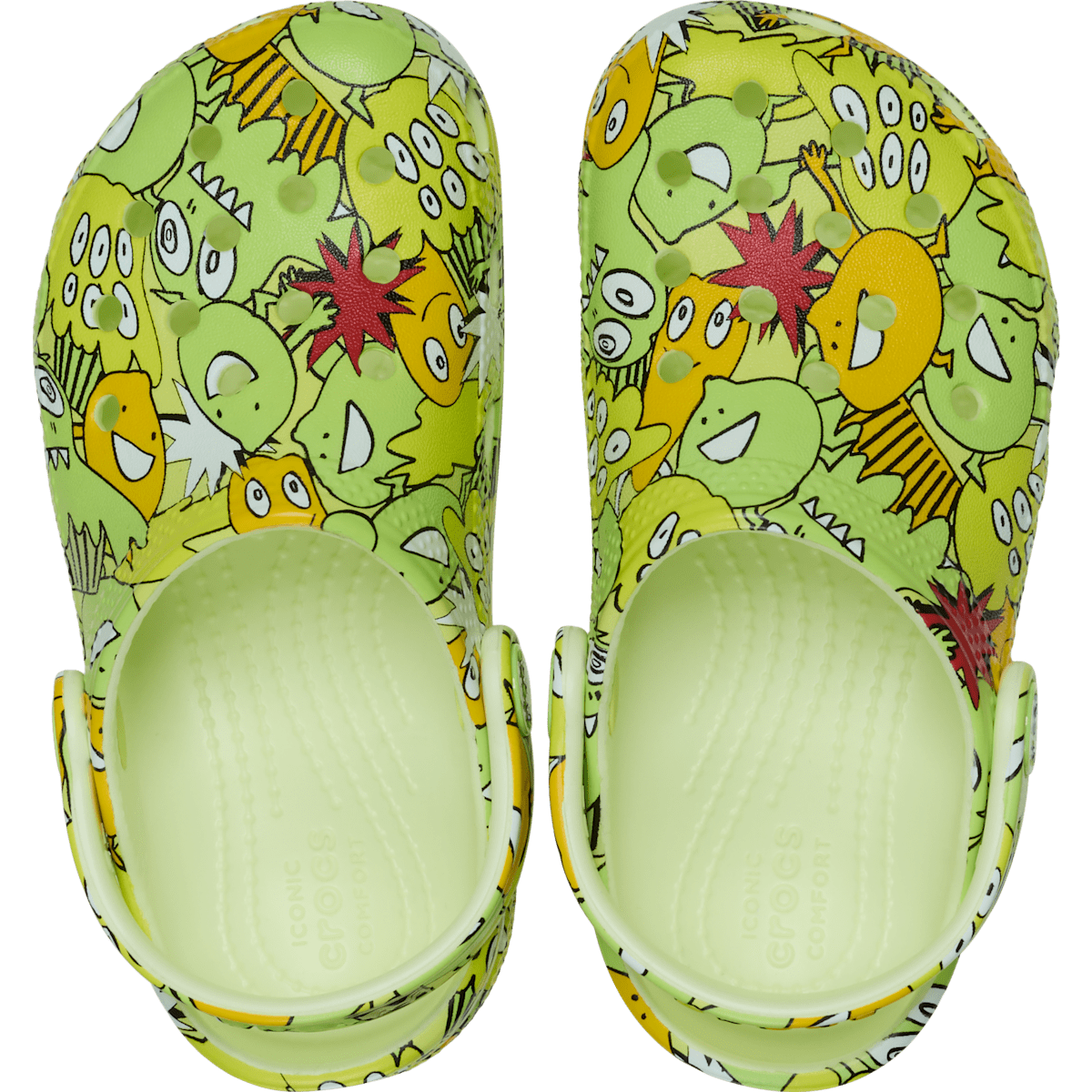 Toddler Classic Glow Monster Camo Clog