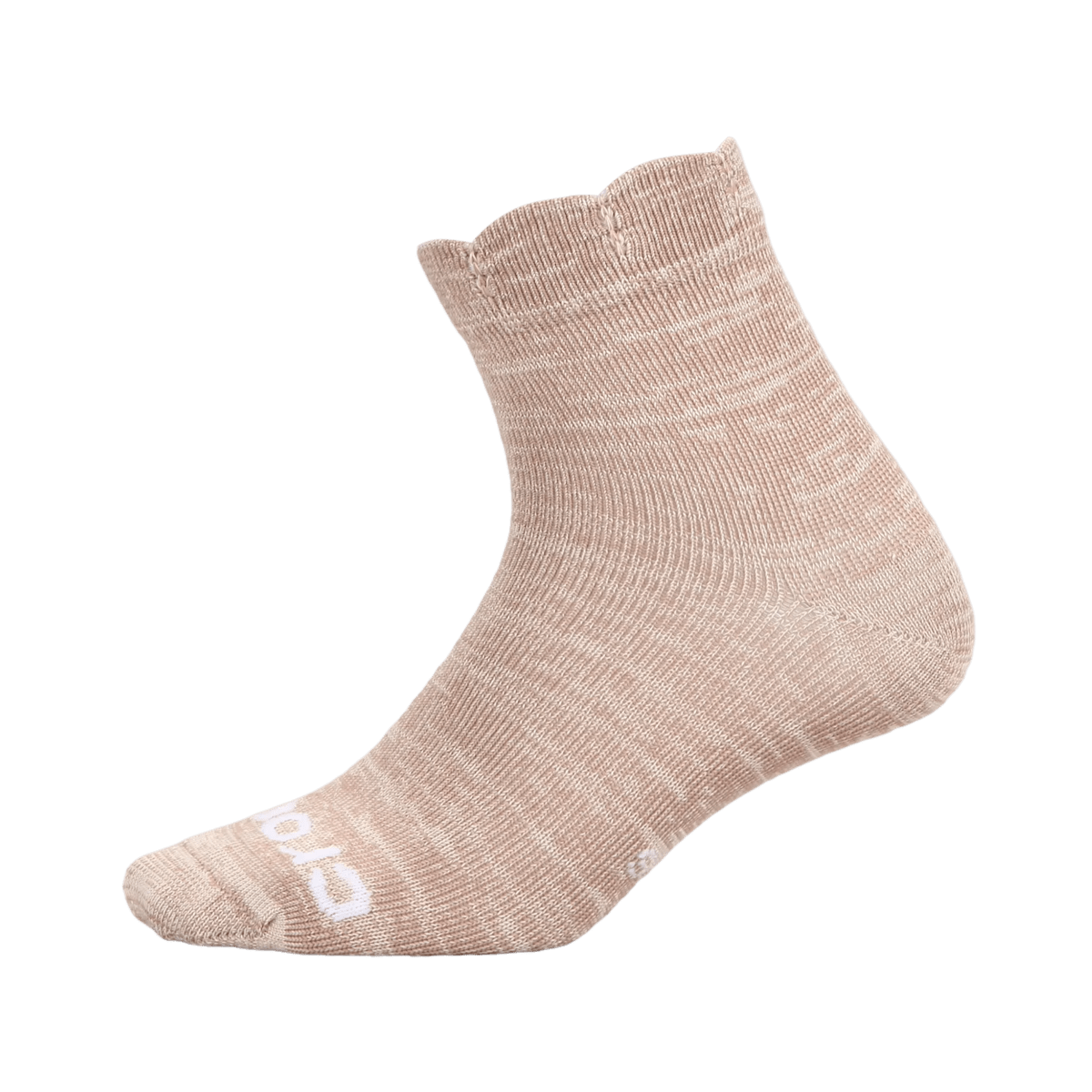 Scallop Puff Socks 3PK