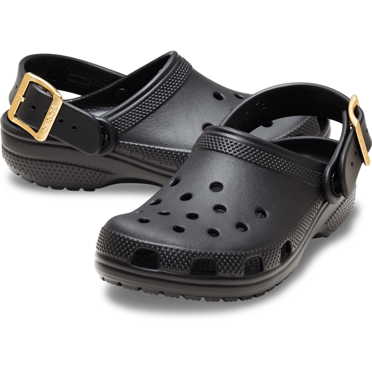 Kids' Classic Metallic Buckle Clog