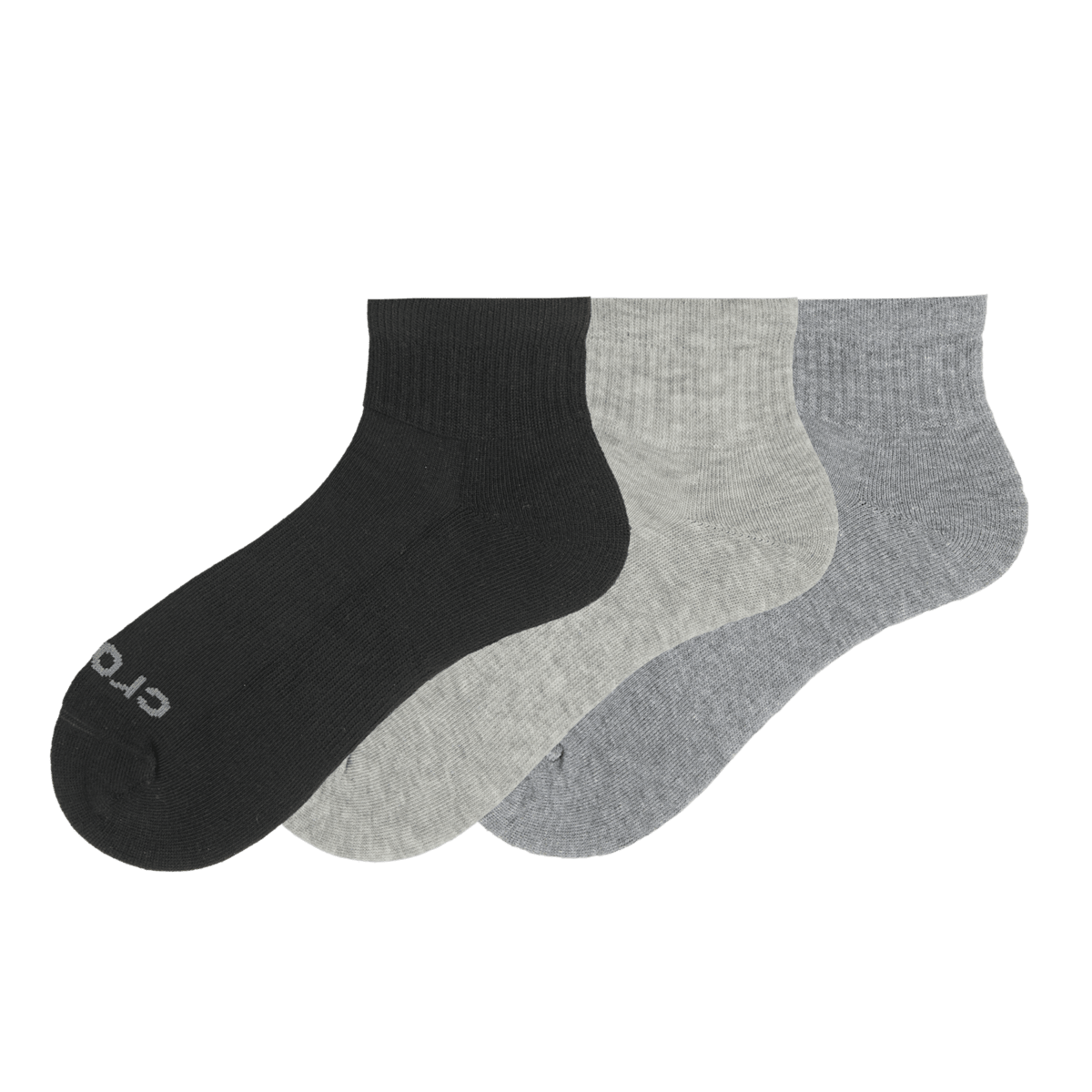 Cushion Quarter Crew Socks 3PK