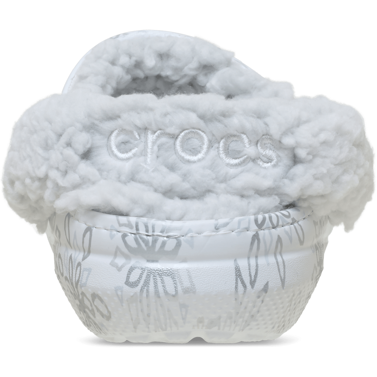 Classic Fleece Lined Metallic Snowflakes Clog