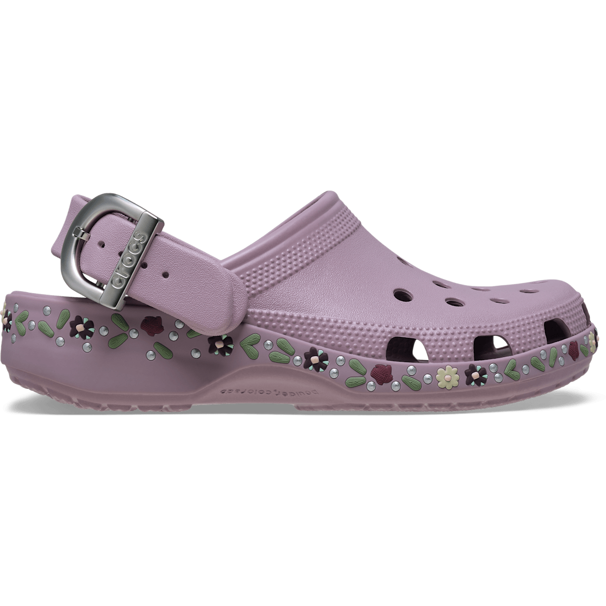 Classic Floral Buckle Clog